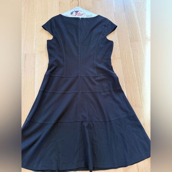 Anne Klein Black Cap Sleeve Dress - Picture 6 of 7